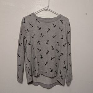 Black & Gray Anchor Sweatshirt